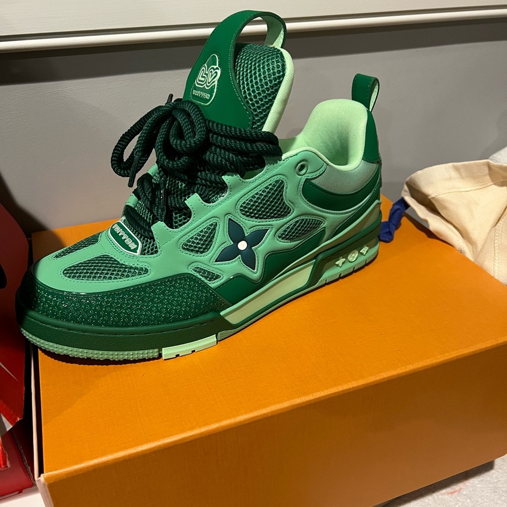 Green Louis Vuitton Sneakers
